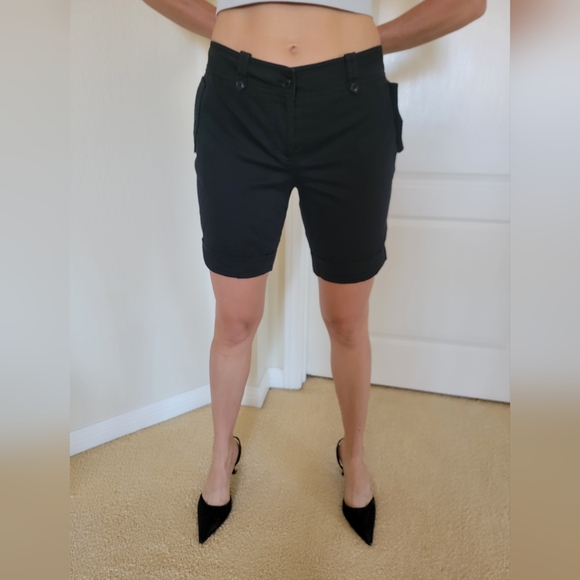 Alberto Bini Pants - Alberto Bini Women's Black Shorts, Made In Italy. Size Large